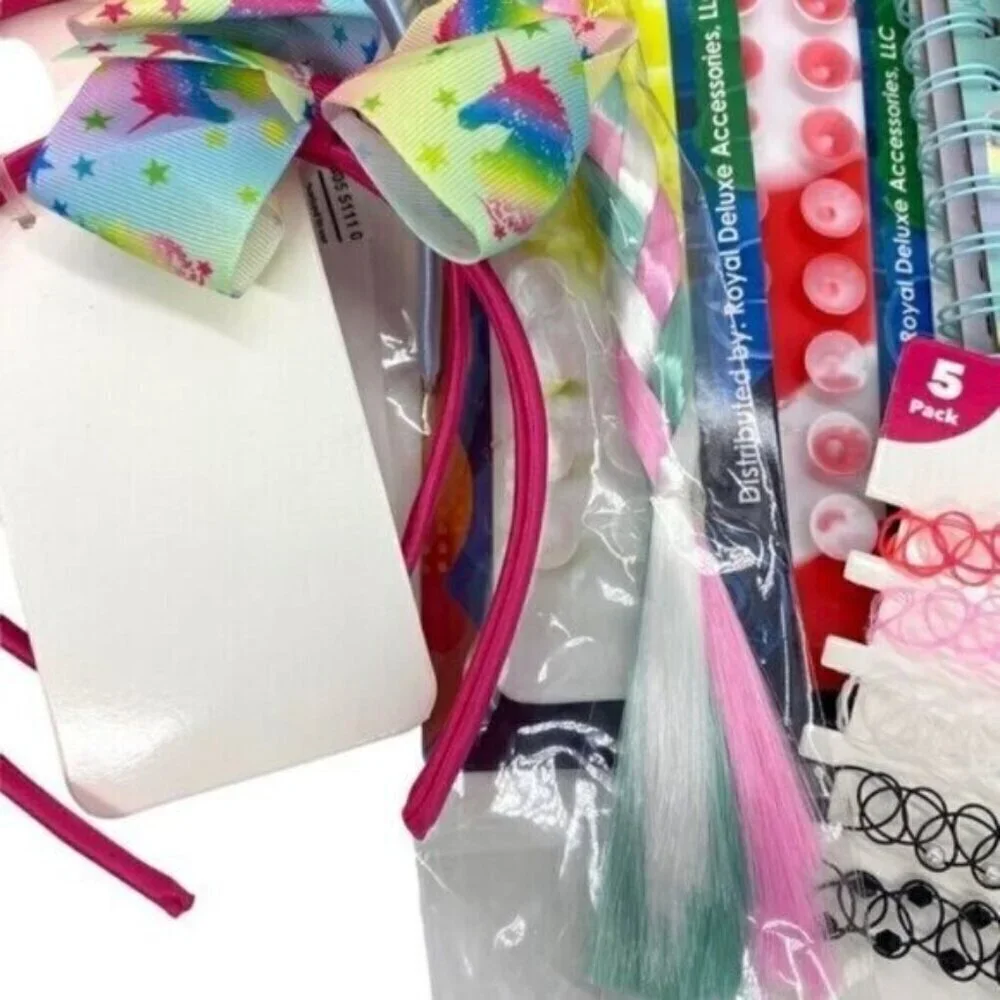 Girl’s Gift Bundle Lot Headbands Earrings Notebook New
